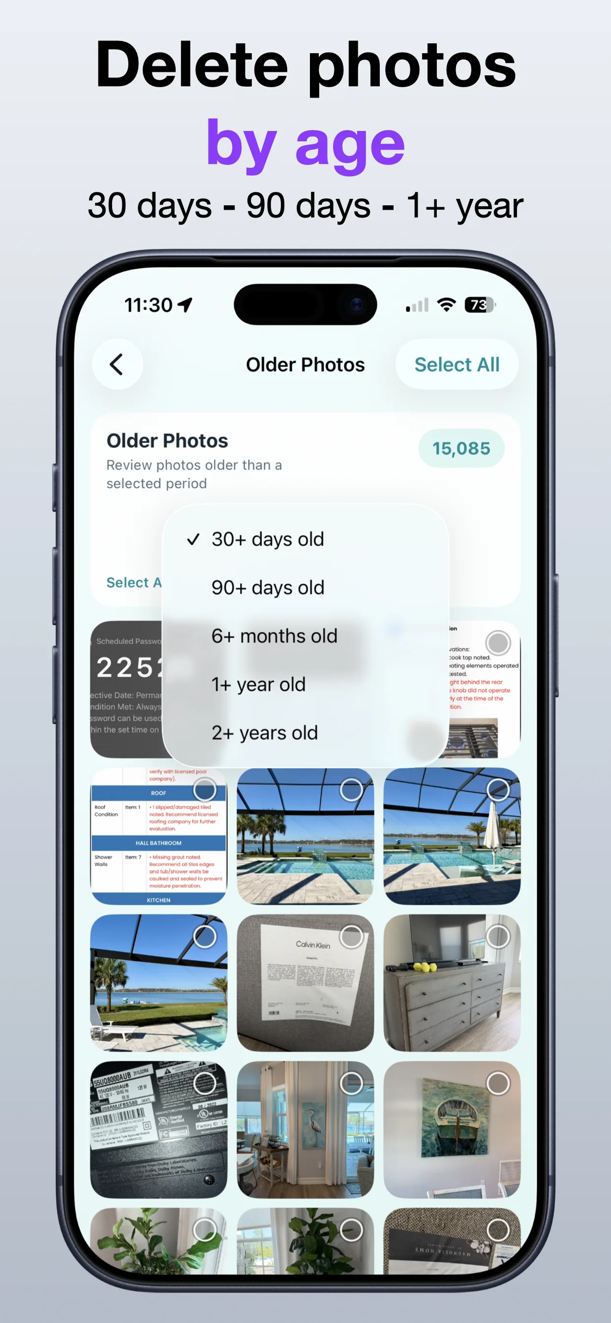 Bulk Delete Photos screenshot: Keep photo cleanup focused