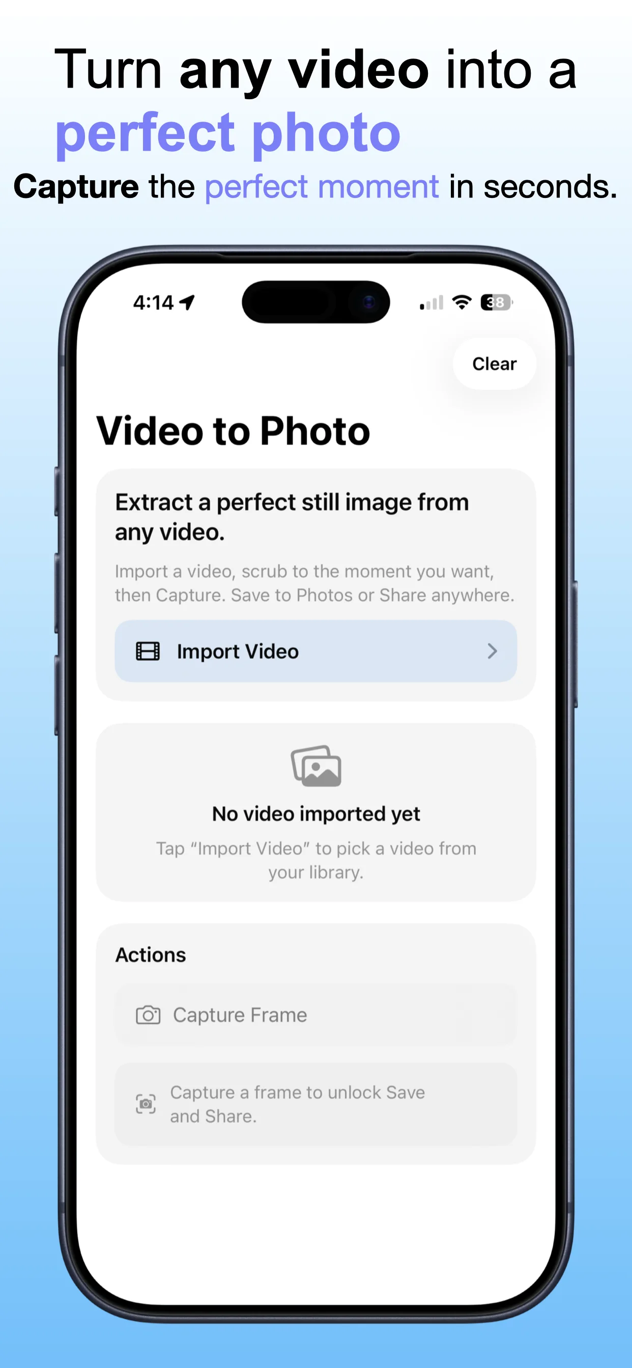 Extract Photo from Video App Store screenshot preview