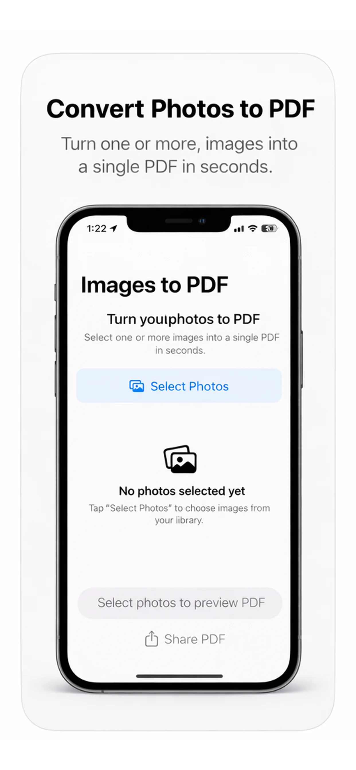 PhotoPDF Maker App Store screenshot preview